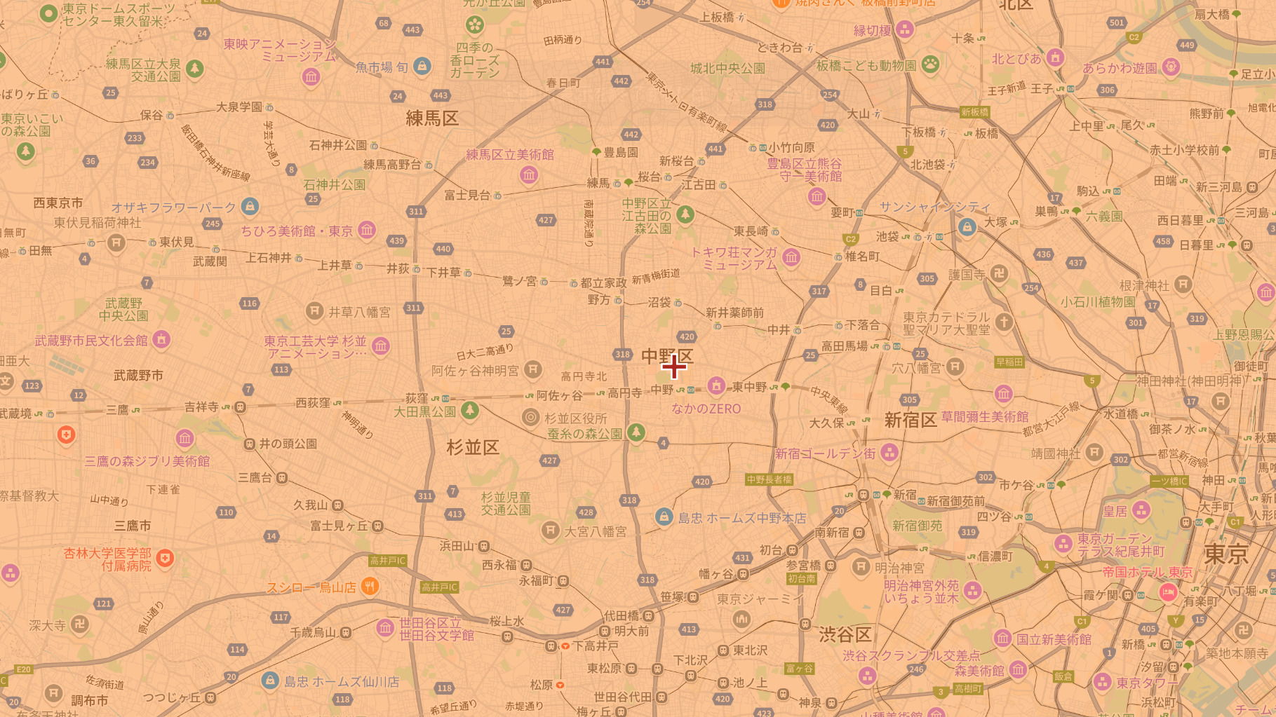 中野区の電波事情